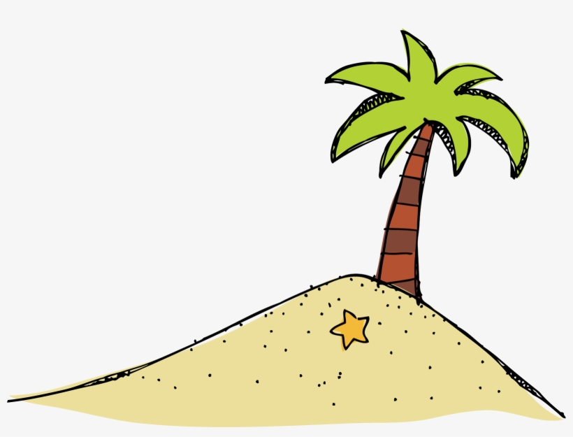 Island Clipart Desert Plant - Island Clipart Transparent, transparent png #1679952