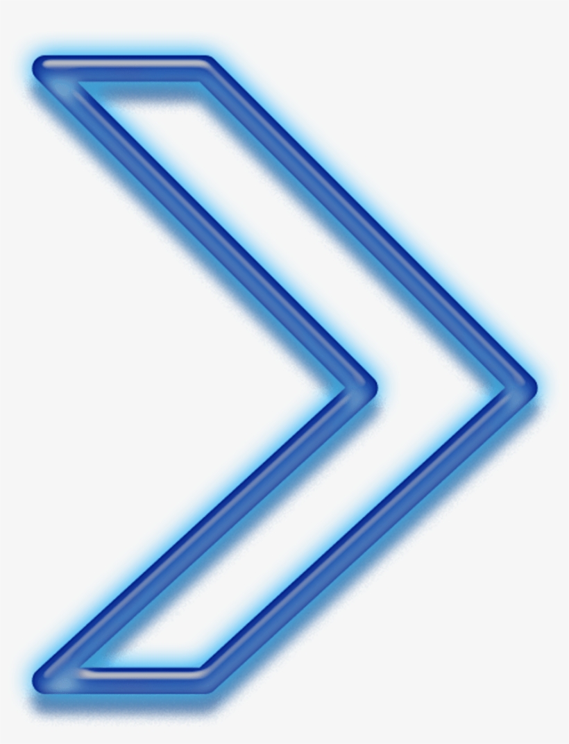 Blue Arrow Long - Display Device, transparent png #1680669
