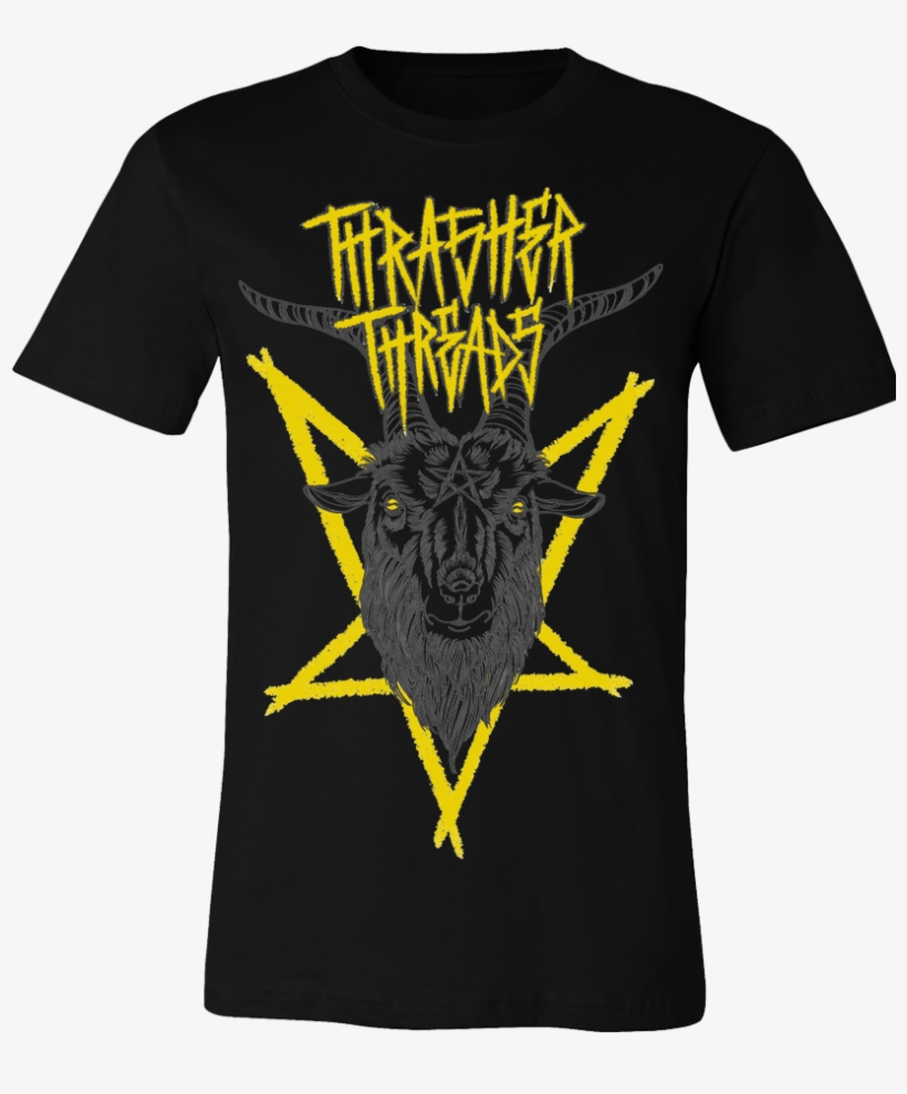 Thrasher Threads "baphomet" Tee - Little Birds Will Kill You - Premium Tee, transparent png #1680810