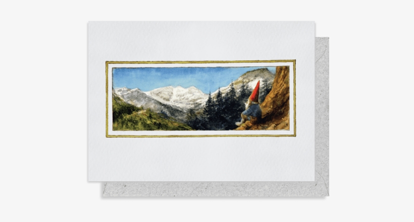 5014 Rien Poortvliet Greeting Card - Postcard, transparent png #1680862