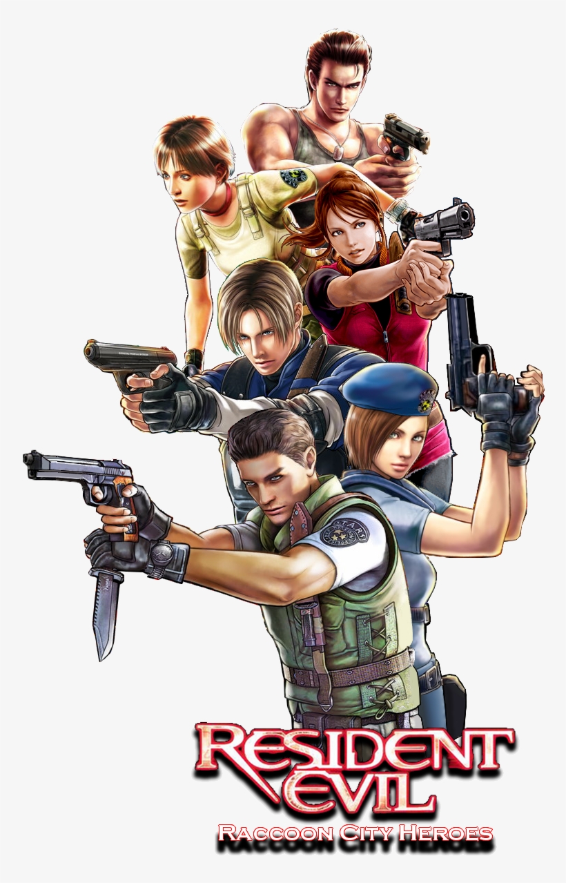 Chris Redfield, Jill Valentine, Leon S - Resident Evil Video Game Posters, transparent png #1680988