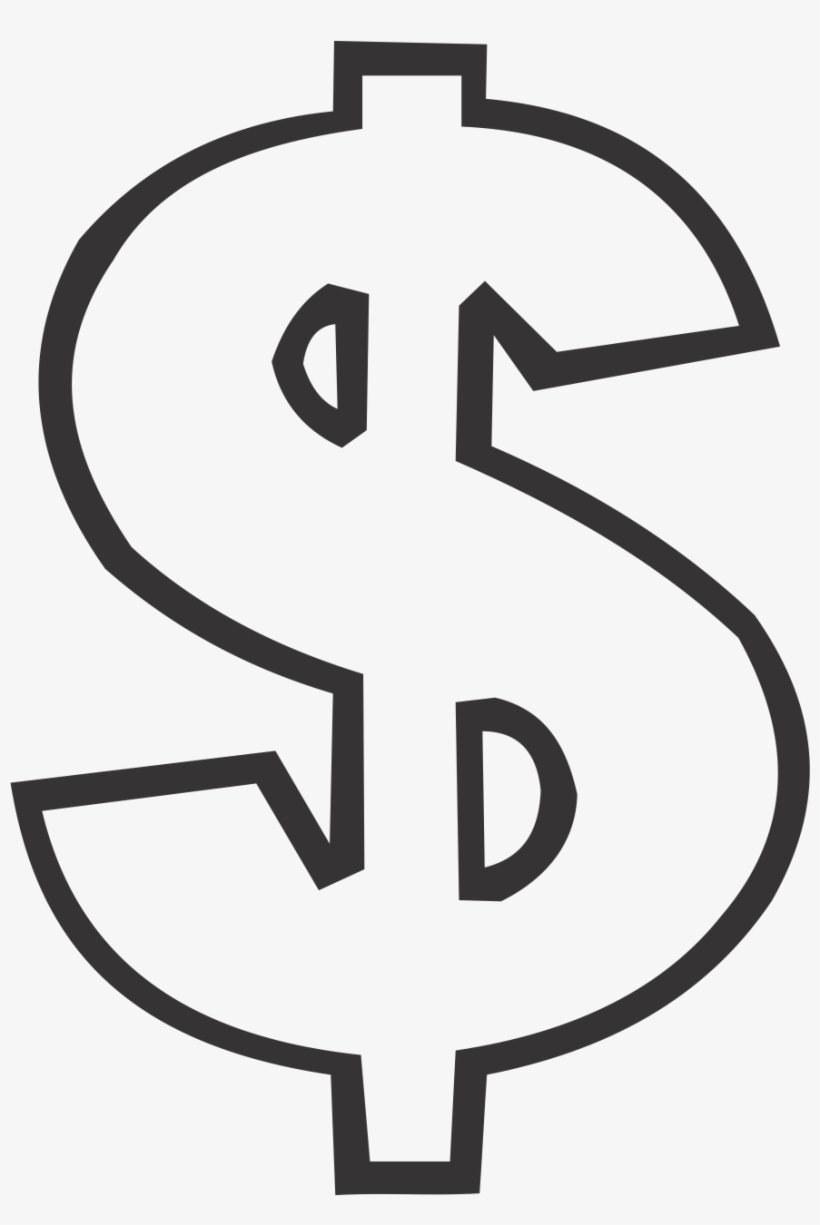 Dollar Sign - White Dollar Sign Png, transparent png #1681046