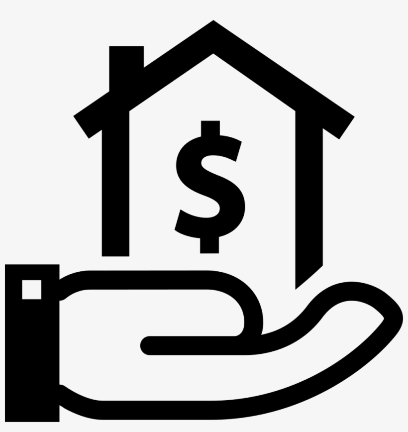 House With Dollar Sign On A Hand Comments - Home Loans Icon Png, transparent png #1681114