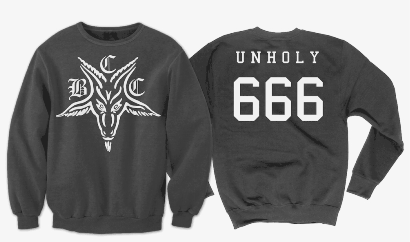 Baphomet 666 - Crewneck - Blackcraftcult Hoodie, transparent png #1681217