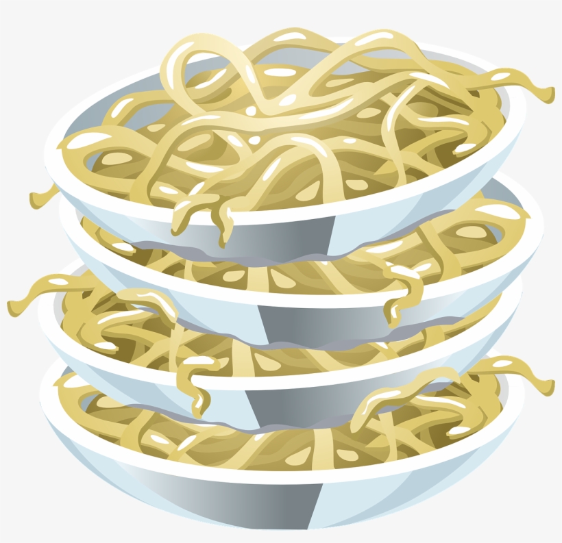 Pasta Noodles Plates - Noodle, transparent png #1681375