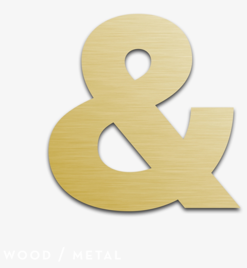 Metallic Floating Sign In Gold - Gold, transparent png #1681423