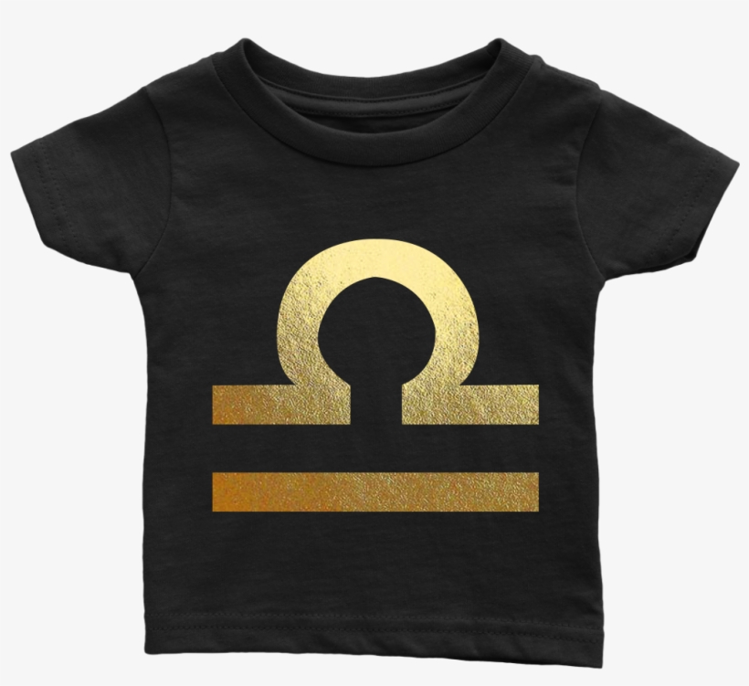 Libra Gold Sign Infant T-shirt - Active Shirt, transparent png #1681577