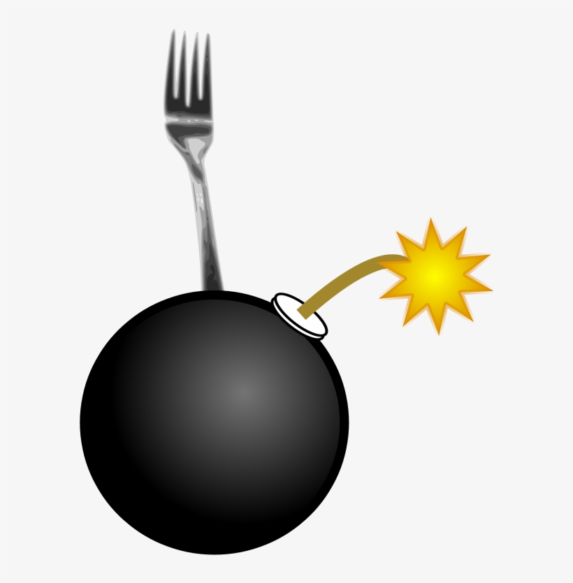 Fork With Spaghetti Svg Vector File, Vector Clip Art - Fork Bomb, transparent png #1681649