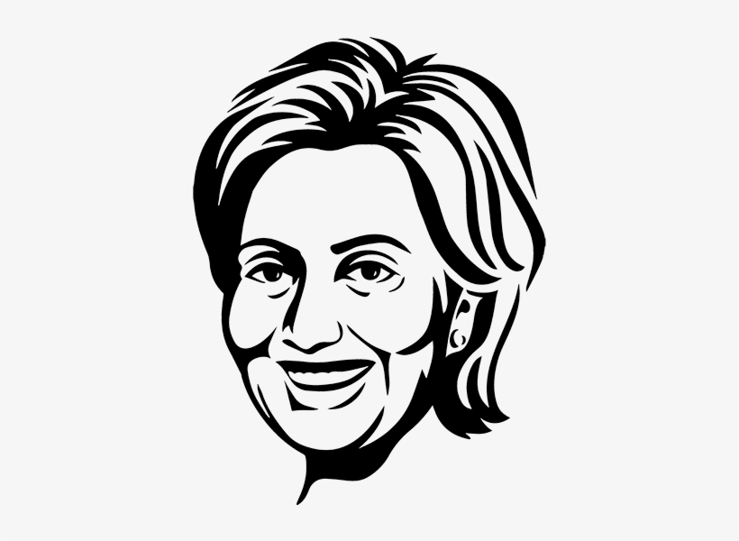 Hillarypencil - Hillary Clinton Cartoon Drawing, transparent png #1681809
