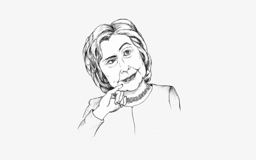 Hillary Clinton Just Panders To Her Audience - Drawing, transparent png #1681853