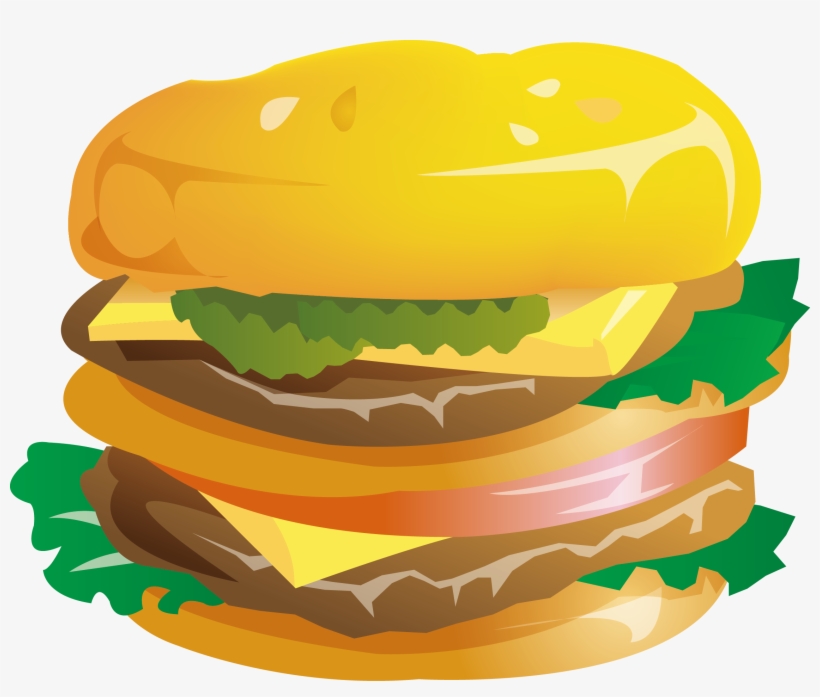 Clip Art Freeuse Stock Cheeseburger And Fries Clipart - Gourmet Burger Clip Art, transparent png #1682643