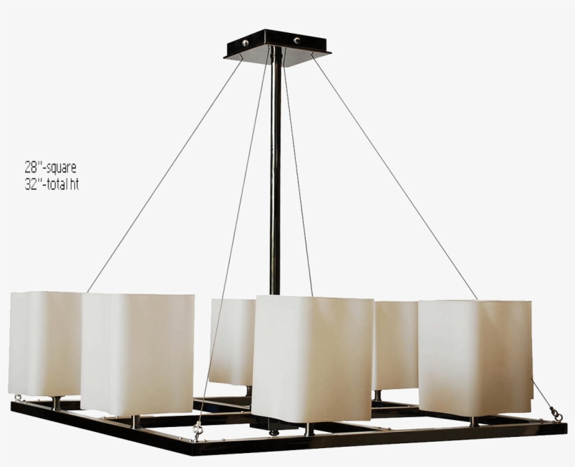 Cubes 8 Lights - Chandelier, transparent png #1682644