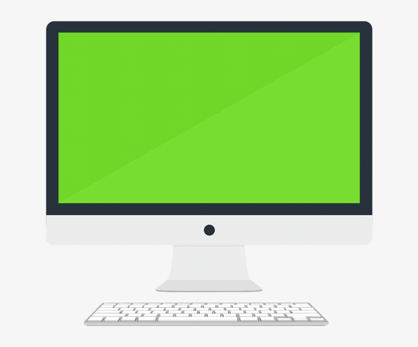 Computer Repair Savannah Ga - Green Screen Computer In Png, transparent png #1682645