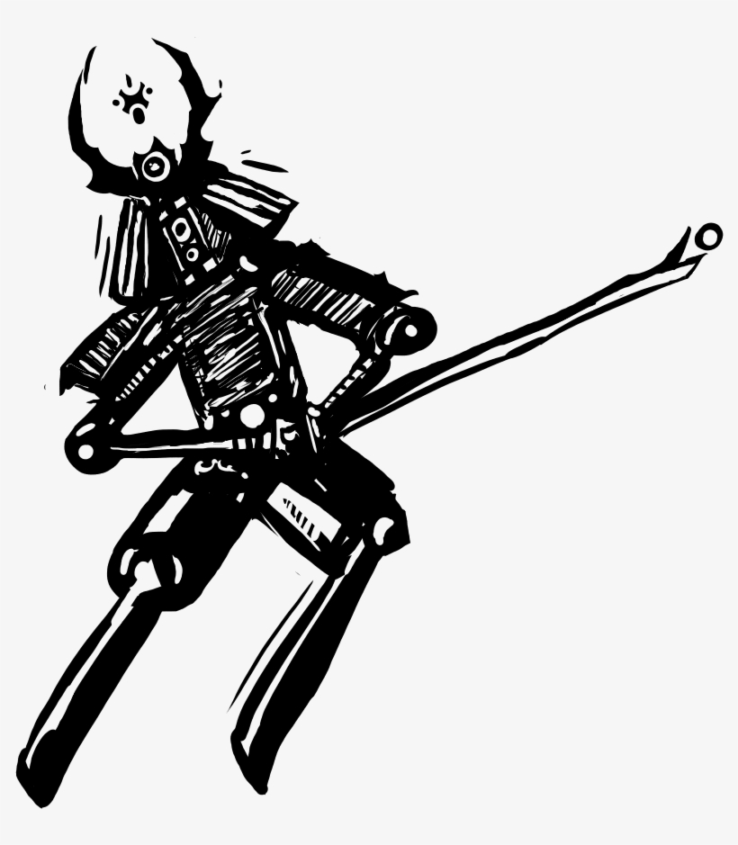 Robo Samurai - Drawing, transparent png #1683421