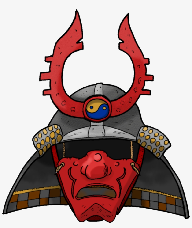 By Darthasparagus On Deviantart - Samurai Helmet Png, transparent png #1683483