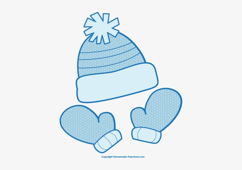Free Winter Clipart - Winter Hat Gloves Clip Art, transparent png #1683981