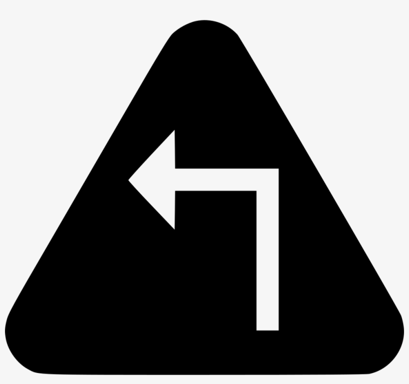 Stunning Sharp Left Turn Png File With Sharp Turn Sign - Illustration, transparent png #1684370