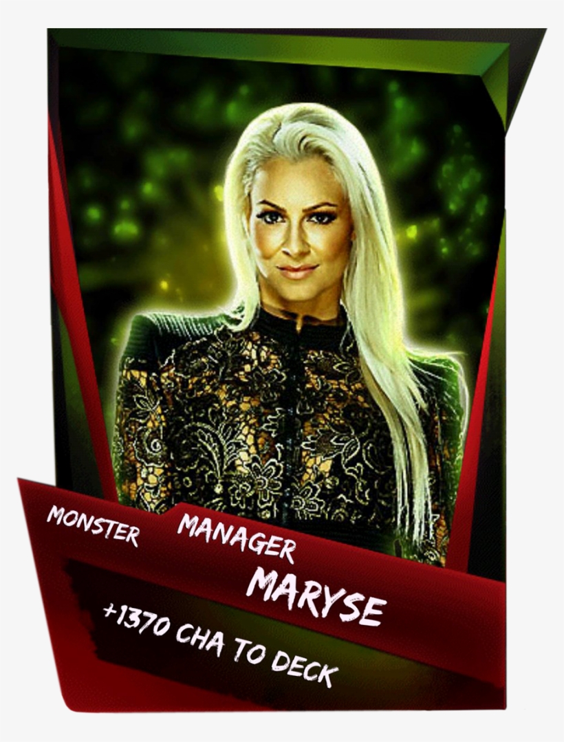 Support Maryse S4 17 Monster - Maryse Signed Wwe Photofile 8x10, transparent png #1684417