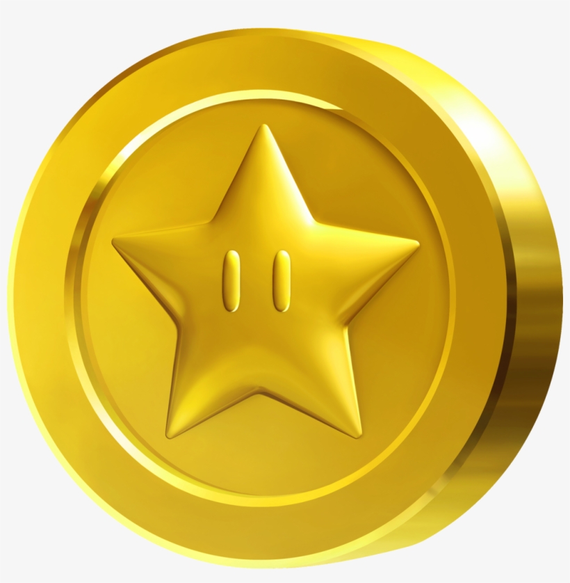 Mario Star Coin, transparent png #1684475