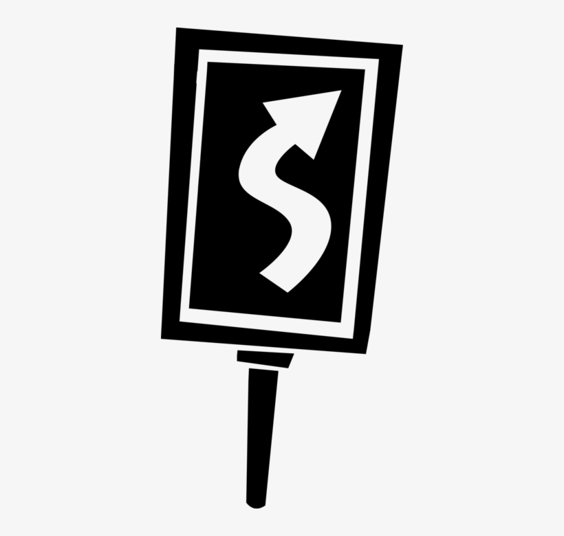 Vector Illustration Of Winding Road Traffic Highway - Illustration, transparent png #1684675