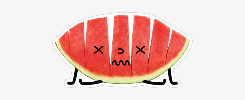X X Sliced Watermelon Sticker - Viber Watermelon Sticker, transparent png #1685066