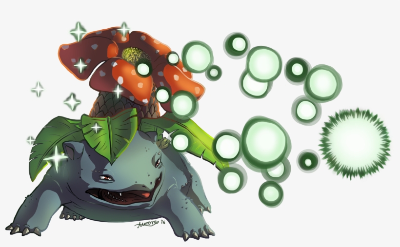 Venusaur Used Giga Drain By Dragonchildx - Digital Art, transparent png #1685140