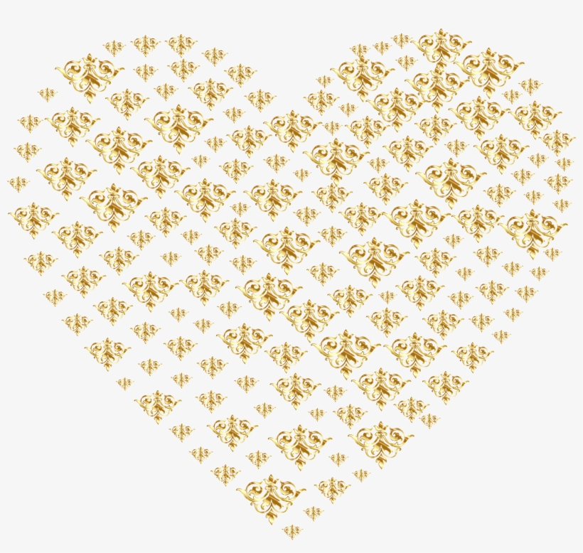 Gold Damask Heart No Background Png Library Download - Tata Medical Centre Logo, transparent png #1685325