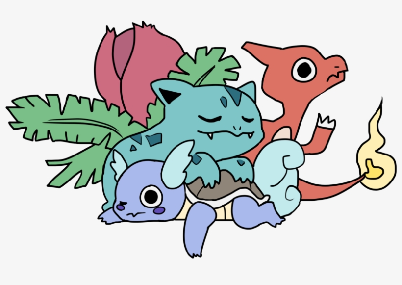 Art Pokemon Venusaur Charmander Bulbasaur Squirtle - We Heart It, transparent png #1685363