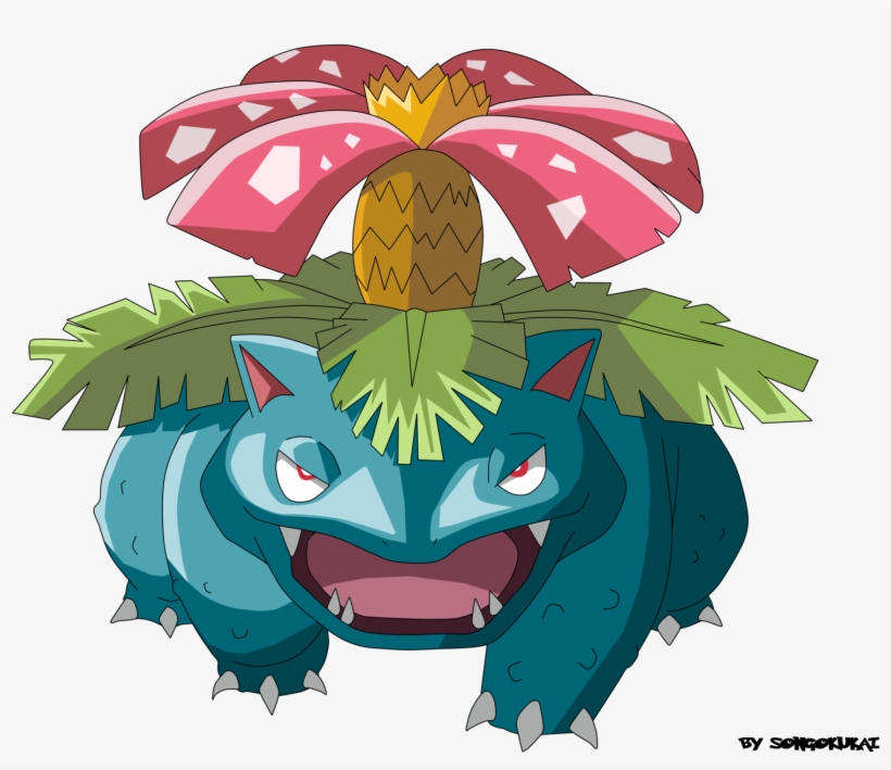 Venusaur By Songokukai-d4hvdxn - Pokemon Venusaur Vector, transparent png #1685509