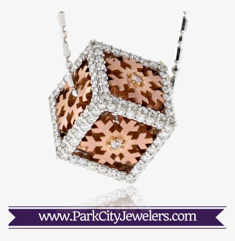 Box Diamond Rose Gold Snowflake, transparent png #1685646