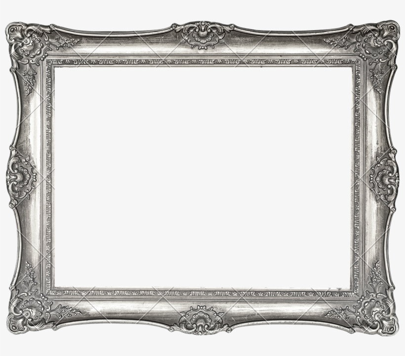 Antique Silver Frame Png - Silver Vintage Frame Png, transparent png #1685888