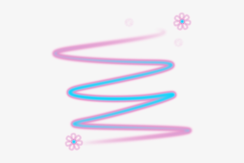 Neon Swirl Wind Twister Circles Pink Blue Flowers - Neon Swirl Png, transparent png #1685947