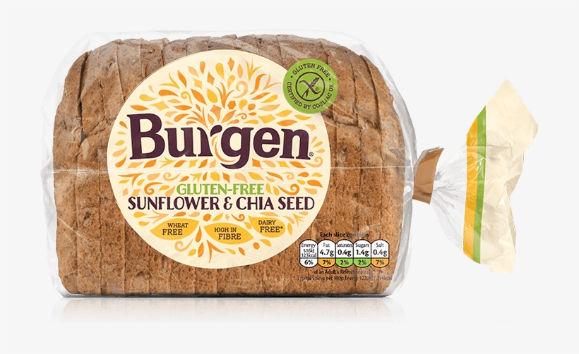 Gluten-free Sunflower & Chia Seed - Burgen Soya And Linseed, transparent png #1685990