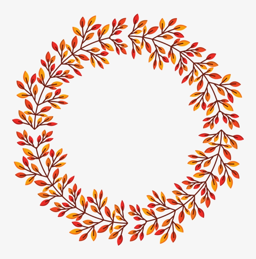 Fall Wreath - Circle, transparent png #1686198