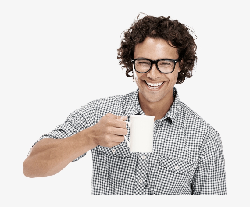 10 Years Of Experience - Man Drinking Coffee Png, transparent png #1686812