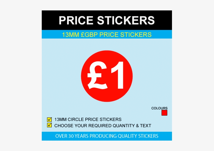 13mm Red Gbp Price Stickers - Special Offer Stickers, transparent png #1687084