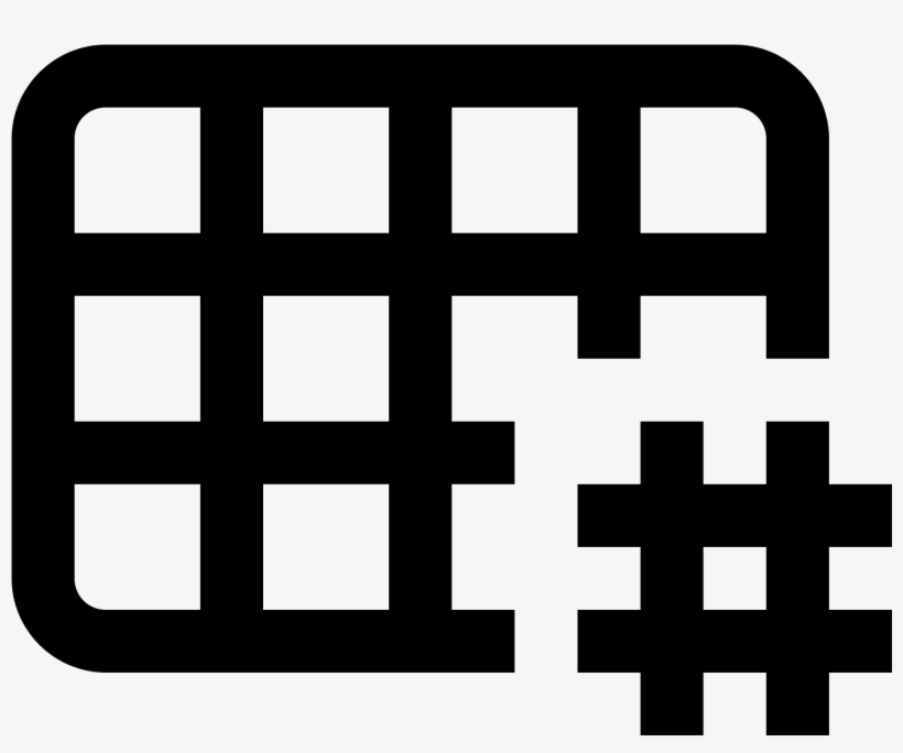 Hashtag Siatka Icon - Pixel Text Bubble Png, transparent png #1687617