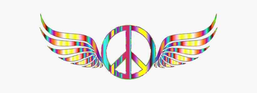 Peace Sign Symbol Wings Abstract Geometric - Peace Sign No Background, transparent png #1687758