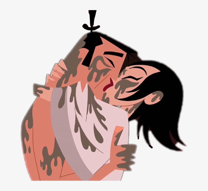 Samuraijack Samurai Jack Jack And Ashi Kissing - Daughter Of Aku Ashi, transparent png #1687786