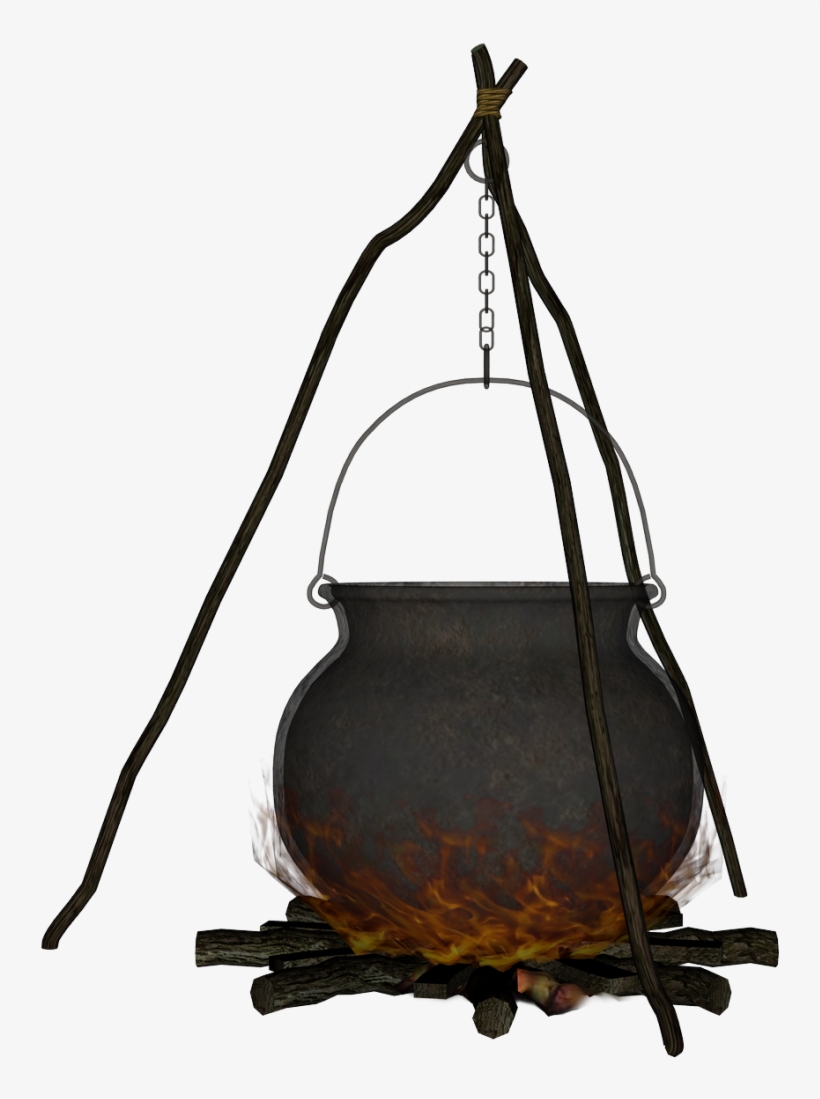 Cauldron Png Download Image - Witches Cauldron Over A Fire, transparent png #1687842