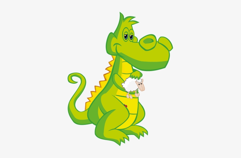 Smok - Cute Baby Dinosaur Cartoon, transparent png #1688196