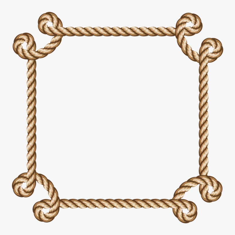 Rope Pinterest Scrapbooking Clip - Clip Art Rope Border, transparent png #1688264