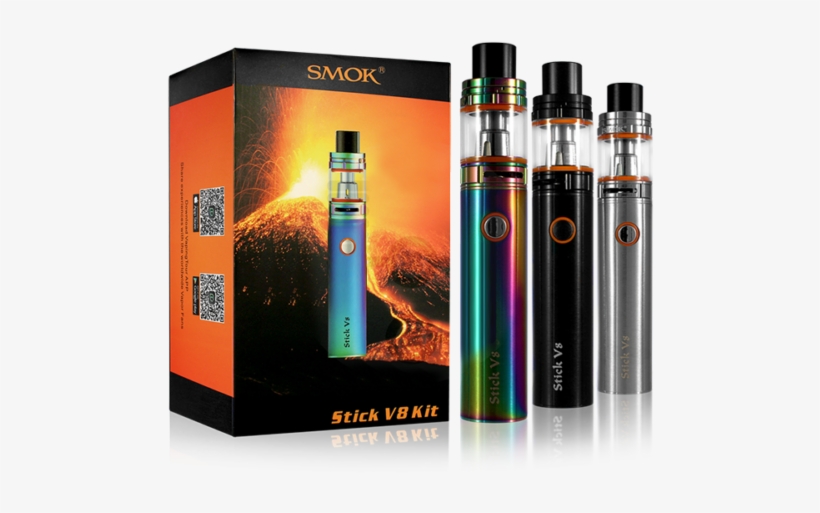 Smok Stick V8 Starter Kit W/ Tfv8 Big Baby Tank 3000mah - Smok Stick V8 Baby Kit, transparent png #1688469