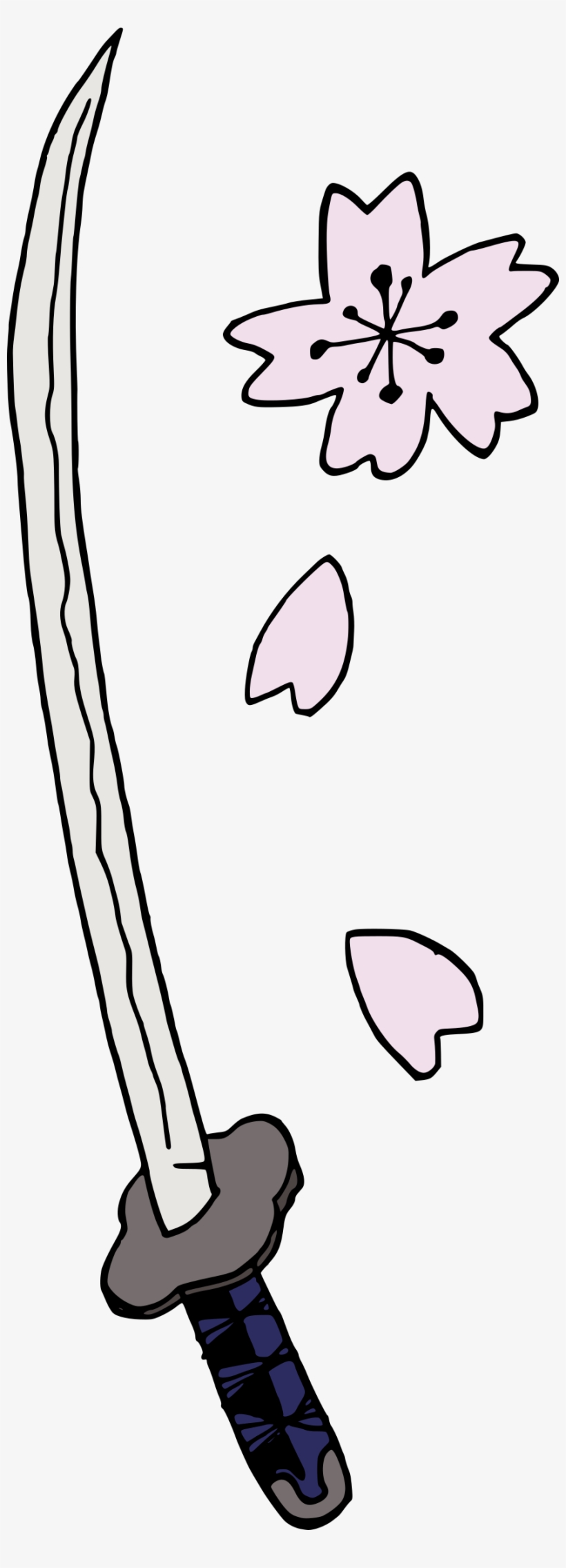 This Free Icons Png Design Of Samurai Sword And Sakura, transparent png #1688873
