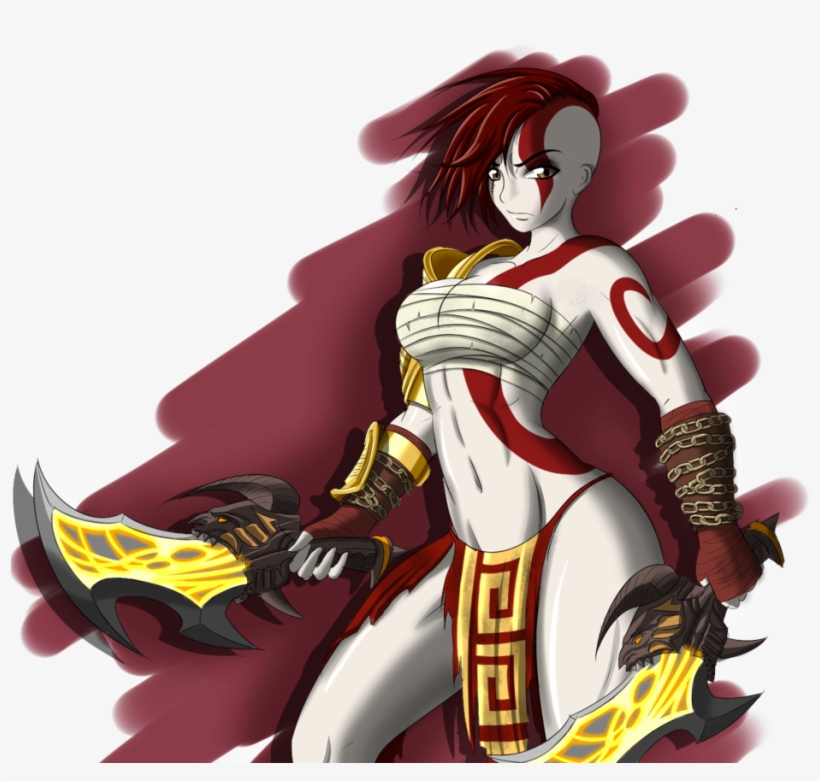 I'd Play A Goddess Of War Game - God Of War Kratos Girl, transparent png #1689096