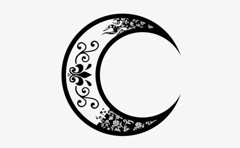Half Moon Png Image - Tree Of Life With Moon Tattoo, transparent png #1689783