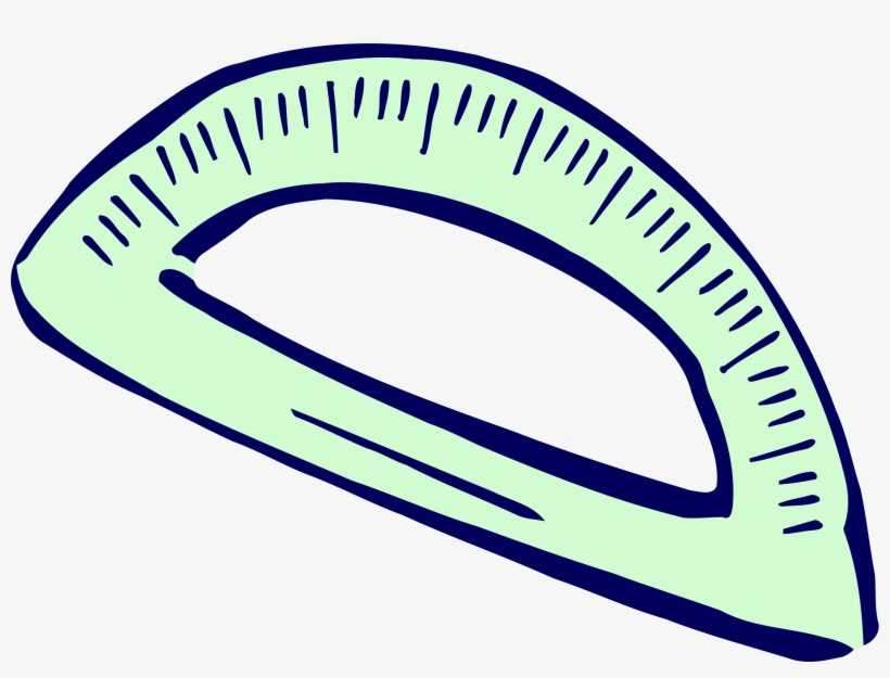 This Free Icons Png Design Of Roughly Drawn Protractor, transparent png #1689807