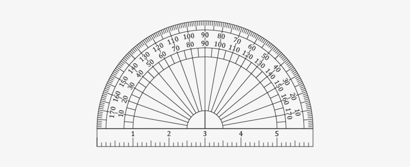 Printable Protractors And Ruler Protractor Actual Size Full Circle