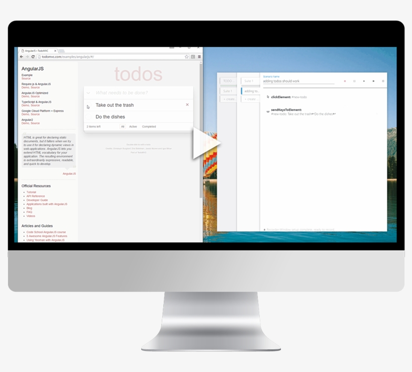Record, Playback And Export Tests In Seconds - Computer Monitor, transparent png #1690078