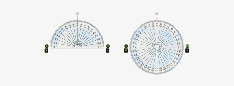 Svg Royalty Free Library Qwizdom Oktopus Software - 360 Protractor Transparent Background, transparent png #1690129